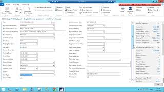 How to make Purchase invoice in Navision [upl. by Orlov]