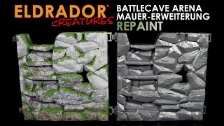 Schleich ® Eldrador ® Creatures  BattleCave Arena Extension Mauer  Repaint mit Moos Effekt [upl. by Lashoh815]