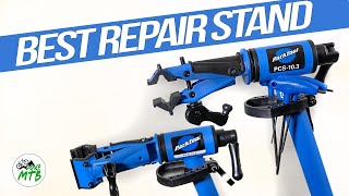 BEST Bike Repair Stand Park Tool 103 Review Installation Comparison with 102 [upl. by Oznarol720]