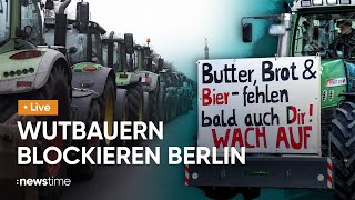 LIVE MegaProtest der Bauern gestartet  Tausende Traktoren in Berlin [upl. by Eellehs]