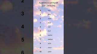 Almanca Sayılar  Die Zahlen von 0 bis 10 [upl. by Icnarf]