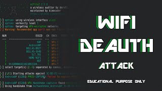 WiFi Deauth Attack  Wifite  Explain in Sinhala [upl. by Izy362]