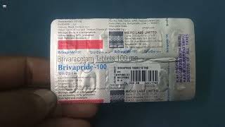 Brivapride 100 Tablet  Brivaracetam Tablets 100mg  Brivapride 100mg Tablet Uses Side effects Dose [upl. by Llednav979]