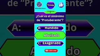 🤔 Reto VOCABULARIO  Sinonimos y Antonimos shorts culturageneral [upl. by Hassin]