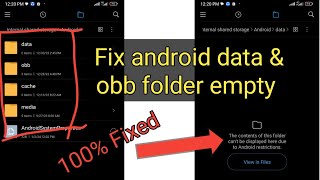 How to fix Android data obb folder not showing  dataobb folder empty problem on Android [upl. by Ardnuahc790]