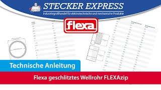 FLEXAzip  Das geschlitzte Wellrohr von Flexa [upl. by Sonya]