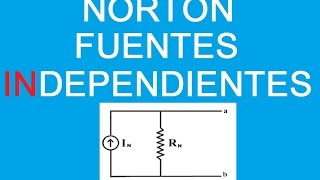 Tutorial Explicacion Norton Fuentes Independientes Ejercicios resueltos Circuitos [upl. by Innaig587]