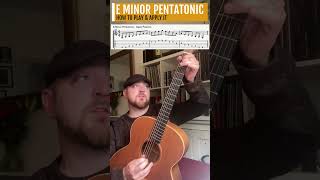 Chord amp Scale Exercise in E minor ☘️🎸 acousticguitarlessons acousticguitar eminor scales [upl. by Matrona]