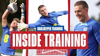 This Is How England Goalkeepers Train For A Match  Inside Training  Goalkeepers [upl. by Paolina]