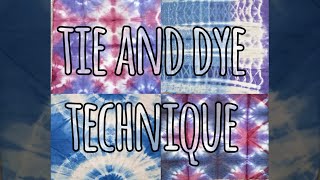 TIE amp DYE TECHNIQUES  EASY TUTORIAL  🧵✔️ TieDyeHouseNancy [upl. by Mailli487]