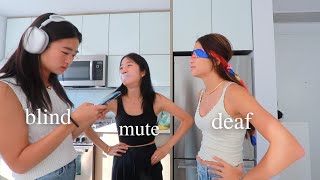 BLIND DEAF amp MUTE COOKING CHALLENGE [upl. by Debarath675]