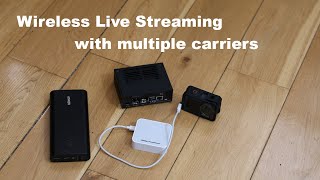 Wireless Live Streaming with multiple carriers using Belabox [upl. by Retswerb]