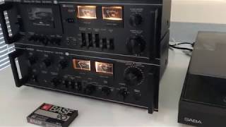 SABA CS2000 Tape deck  playing Abba from vintage cassette [upl. by Aynekat]