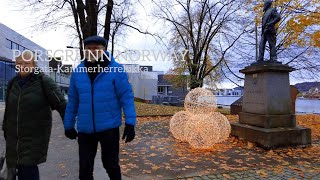 PORSGRUNN NORWAY Virtual Walking Tour🇧🇻 Walking From StorgataKammerherreløkka 4K60ftp [upl. by Jephthah]