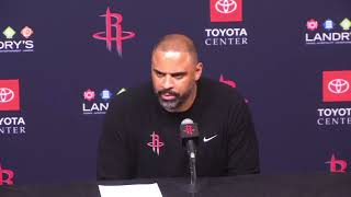 Ime Udoka after Rockets get 7th straight win beat Bulls [upl. by Thomas]