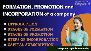 Formation promotion and incorporation of company  formation and Incorporation of company [upl. by Aissenav]