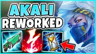 WTF AP BRUISER AKALI REWORK BUILD IS LEGIT 1V5 MODE THERE IS NO ESCAPE REWORKED AKALI GAMEPLAY [upl. by Seni319]