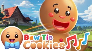 The Gingerbread Man Story Song wth Wheels on The Bus  Nursery Rhymes storytelling  Bow Tie Cookies [upl. by Bartholomeus803]