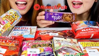 ASMR TRYING SNACKS FROM AROUND THE WORLD Chocolate Candy Chips 과자 리얼사운드 먹방  KimampLiz ASMR [upl. by Adila]