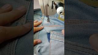 easy way to fix holes in trousers sewing sewingtips [upl. by Asquith]