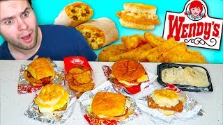 Wendys finally got a BREAKFAST MENU and i tried EVERYTHING  Fast Food Review [upl. by Aehs]