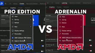 AMD PRO EDITION VS ADRENALIN EDITION DRIVERS Best Settings [upl. by Ennailuj]