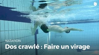 Comment faire un virage  Dos crawlé [upl. by Bradlee]