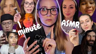 1 Minute ASMR with ASMRtist Friends [upl. by Amsirp934]