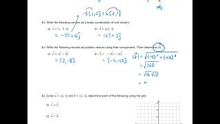 Algebraic Vectors in R2 [upl. by Dickie]