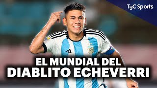 DIABLITO ECHEVERRI 🔥 LO MÁS DESTACADO DE SU MUNDIAL ⚽ GOLAZO DE TIRO LIBRE TRIPLETE A BRASIL Y MÁS [upl. by Giorgio]