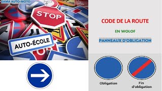 code de la route en wolof  les panneaux dobligation [upl. by Avid731]