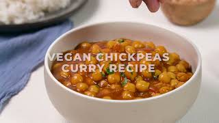 Vegan Slow Cooker Chickpea Curry Recipe [upl. by Swetiana596]