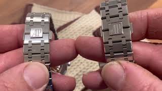 Audemars Piguet Royal Oak 41 comparing 15500 with 15400 [upl. by Merwin68]