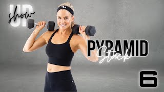 30 Minute Full Body Pyramid Stack Workout with Dumbbells and Kettlebells Show Up Day 6 [upl. by Assilav]