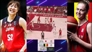 Japan vs Belgium Full Highlights  Womens Basketball Quarterfinal Aug 4 2021 [upl. by Natlus726]