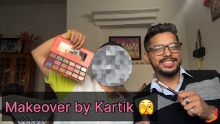 Kartik did my MAKEOVER 🫣  he took the challenge and final result was unexpected 😱stay tuned 👉🏻 [upl. by Cary]