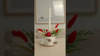 Christmas candle Holder DIY in a cup diy christmascrafts christmasdecor candleholder [upl. by Aesoh52]