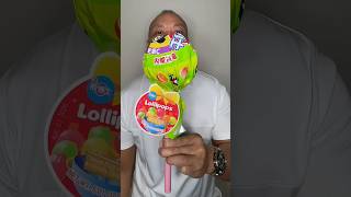 👂🥰ASMR DR BEAR FRUIT JUICE LOLLIPOP CANDY FROM JAPAN PINEAPPLE FLAVOR AND EATING SOUNDS👂😜 shorts [upl. by Trip]