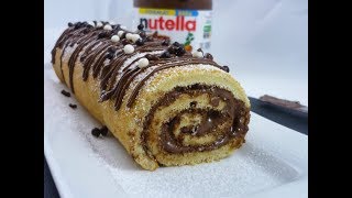 Recette du Roulé au Nutella facile [upl. by Map]