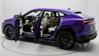 2023 Purple Lamborghini Urus  Rare Luxury SUV in Detail [upl. by Eiramllij]