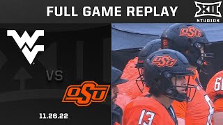 West Virginia vs Oklahoma State 112622 Friday Full Games  Big 12 Football [upl. by Tillfourd]