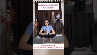 Malasana Movment Improves Fertility amp PCOS yoga shorts pcos [upl. by Ameg]