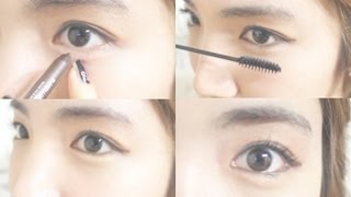 Korean Daily Eye Makeup Tutorial  Wishtrend [upl. by Sukramal382]