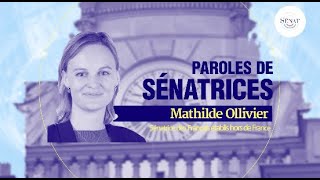 Les premiers pas de la benjamine Mathilde Ollivier au Sénat [upl. by Namlaz]