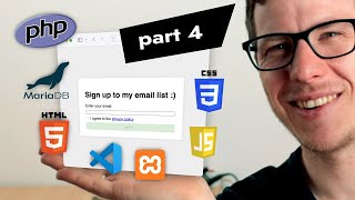 Enhancing Your PHP Email Signup Page with CSS Styling and JavaScript Interactivity [upl. by Kessel]