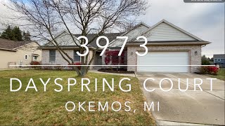 3972 Dayspring Ct Okemos MI  Jim Kost  517 7062514 [upl. by Imaj283]