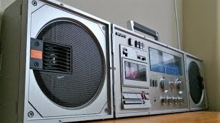 HUGE Sony CFS88 foldup boombox from 1981 [upl. by Piotr]