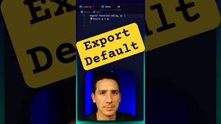 Export Default in JavaScript javascript javascripttutorial coding programming [upl. by Musetta]