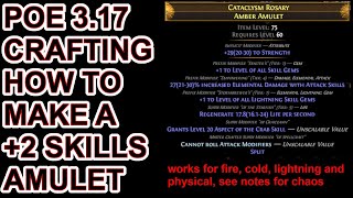 POE 317  Crafting Changed How I Made My 2 Lightning Skills Amulet in Archnemesis  Path of Exile [upl. by Eilegna180]