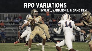 RPO Variations in the Power Raid Offense Install Variations amp Game Film [upl. by Leterg]